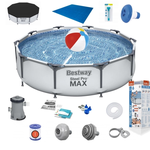 Zestaw Basen Stlażowy 56408 Bestway Ogrodowy